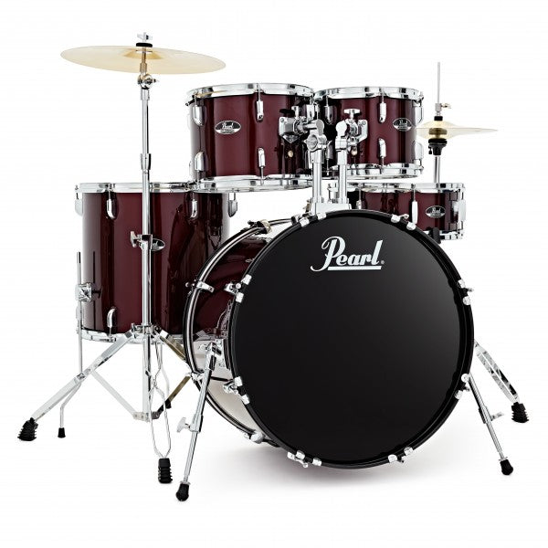 Pearl Roadshow Complete Drum Set RS525/C with Cymbals - Red Wine