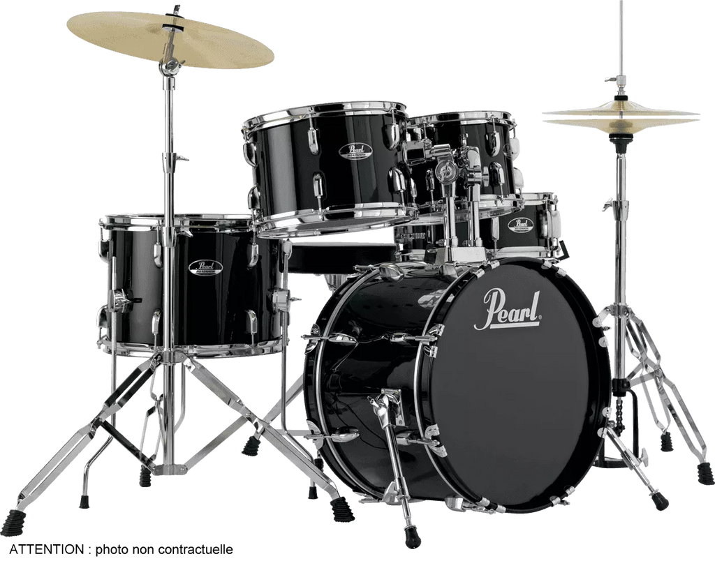 Pearl Roadshow Complete Drum Set RS525/C with Cymbals - Jet Black