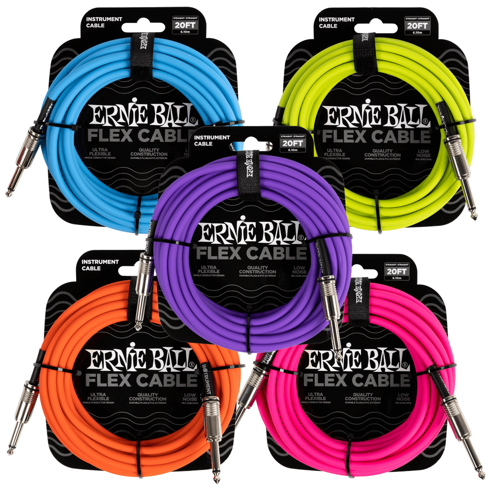 ERNIE BALL FLEX CABLE DE INSTRUMENTO 20’