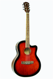 De Rosa GA700CE-RDS Cutaway Guitarra Acústica-Eléctrica de Cuerpo Delgado